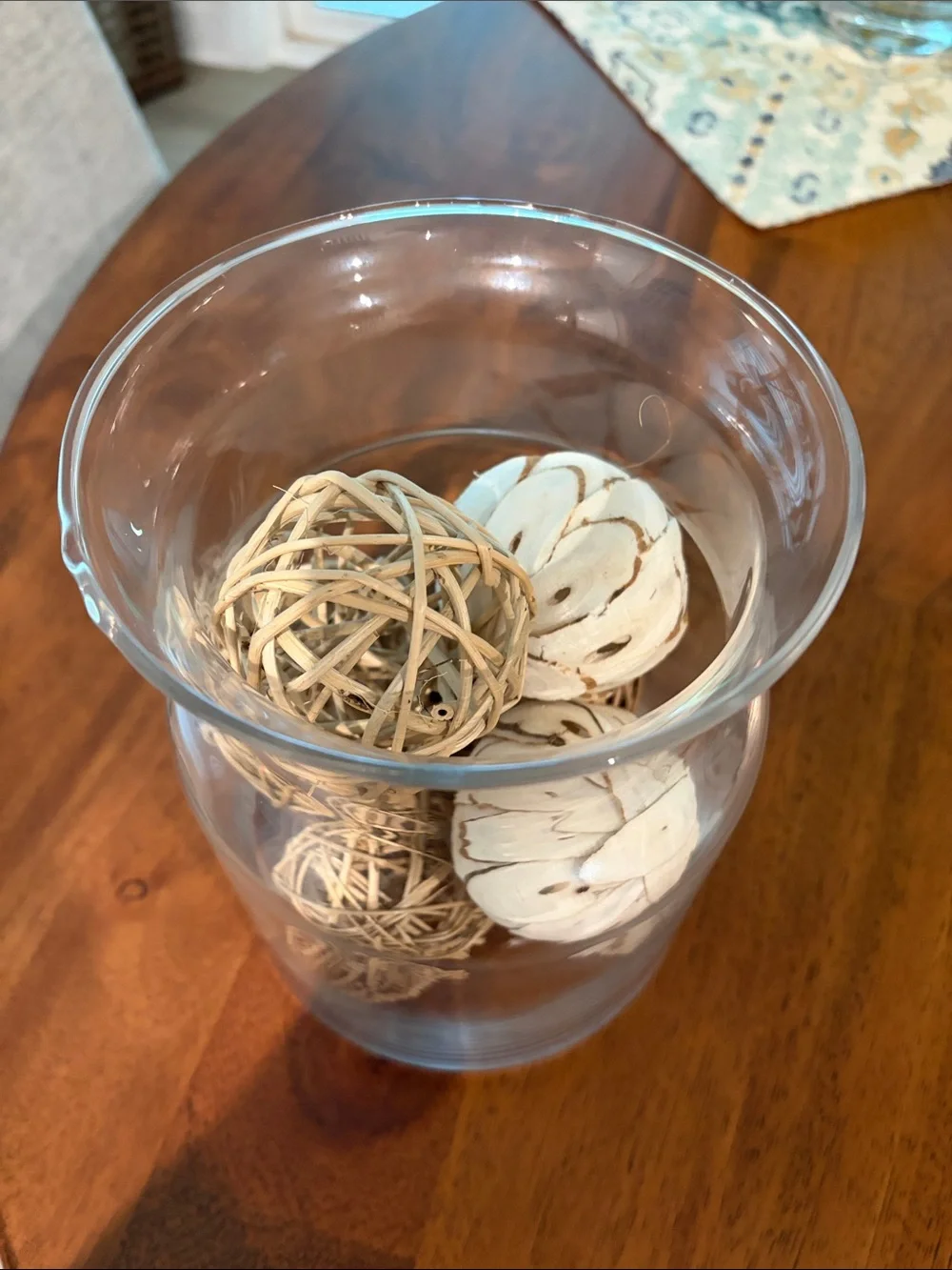Clear Glass Decorative Vase